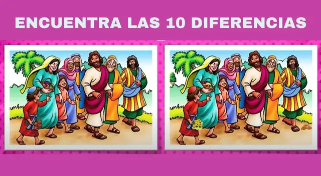 ¿Podrás notar las diferencias?