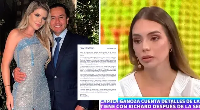 Brunela publicó un extenso comunicado luego que Camina Ganoza señalara que ella se metió en su relación con Richard Acuña. Brunela publicó un extenso comunicado luego que Camina Ganoza señalara que ella se metió en su relación con Richard Acuña.