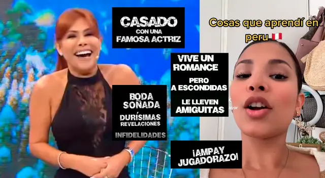 Joven extranjera revela lo que aprendió en Perú cuando Magaly Medina anuncia un nuevo ampay. Joven extranjera revela lo que aprendió en Perú cuando Magaly Medina anuncia un nuevo ampay.