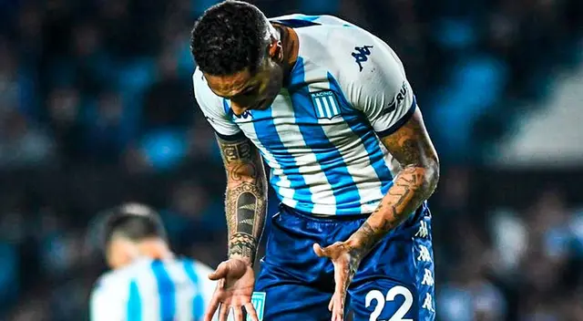 Paolo Guerrero recibió pobre puntaje tras derrota de Racing