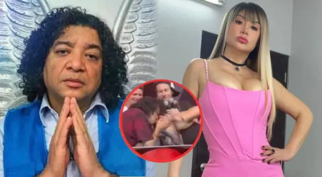 Claudia Serpa se pronunció sobre el beso que le robó el comediante durante un programa onine.