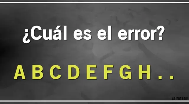 Muestra tu habilidad mental y descubre el error.