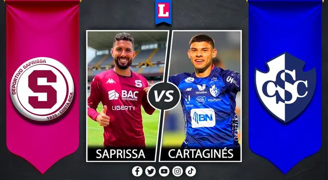 Saprissa vs. Cartaginés por la Liga Promerica 2023.