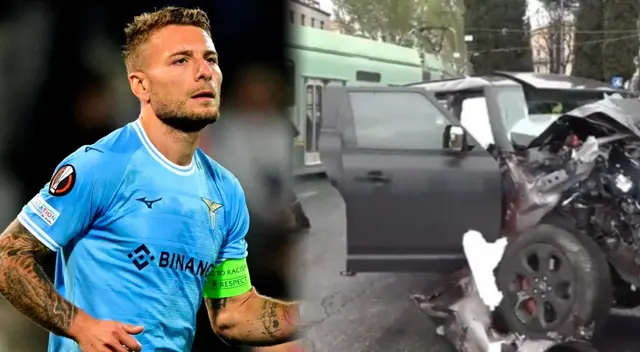 Ciro Immobile sufrió fuerte accidente de tránsito