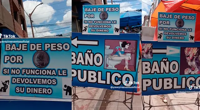 El curioso cartel se ha vuelto viral en TikTok por su inusual forma de 'jalar' clientes.