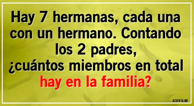 Pon a prueba tu capacidad mental con este nuevo acertijo extremo.