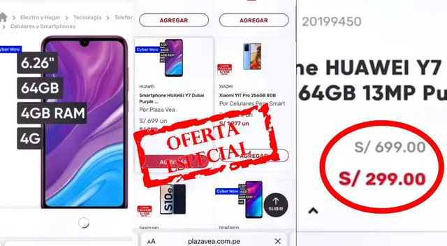 Plaza Vea remata último modelo de Huawei a precio de 'locura'