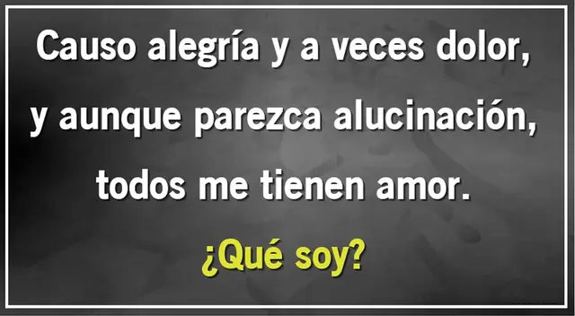 ¿Quién o qué cosa soy? El acertijo que solo una mente HÁBIL podrá resolver en 5 segundos ¿Quién o qué cosa soy? El acertijo que solo una mente HÁBIL podrá resolver en 5 segundos