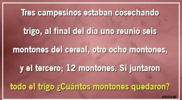 Anímate a desarrollar este nuevo acertijo mental que ha puesto en 'jaque' a miles de personas en redes sociales.