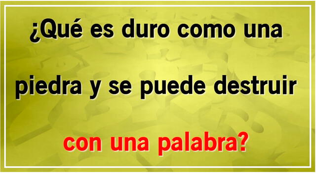 Solo los más inteligentes podrán superar este acertijo para GENIOS.