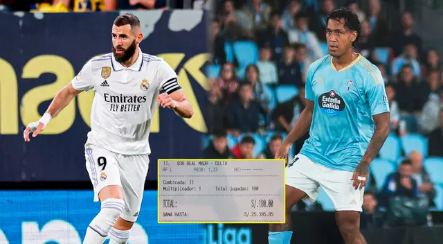 Hincha peruano apostó 180 soles a Real Madrid vs. Celta de Vigo y estuvo cerca de convertirse en un magnate.