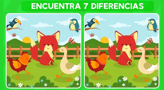 Tendrás que tener una vista privilegiada para encontrar las 7 diferencias. Tendrás que tener una vista privilegiada para encontrar las 7 diferencias.