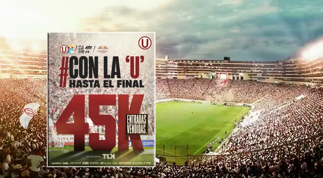 Universitario vendió 45 mil entradas para el clásico moderno ante Sporting Cristal