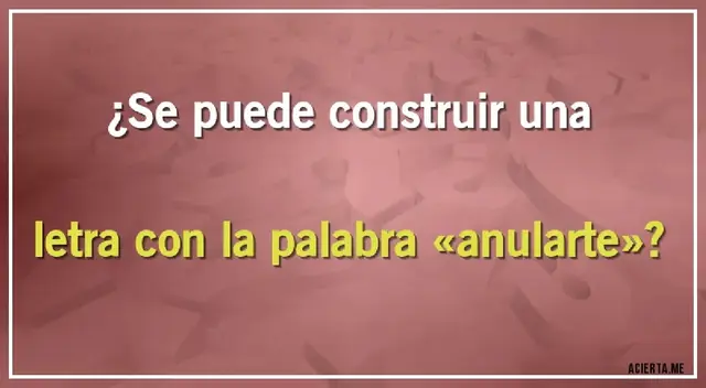 Solo tienes una oportunidad para desarrollar este complicado acertijo visual.