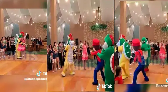 Los personajes fueron parte del show de 'Hora loca' y el resultado se hizo viral en TikTok.