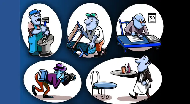 Observa bien y descubre al hombre zurdo. Observa bien y descubre al hombre zurdo.