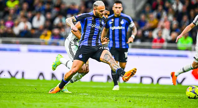 Federico Dimarco y el gol en el Inter vs. Juventus