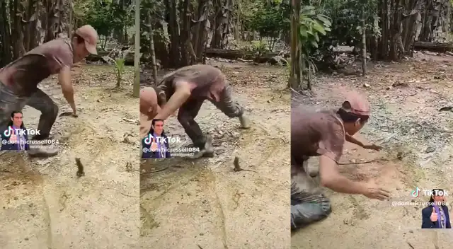 Joven se vuelve viral por divertido baile junto a un ratón ¿Quién gano? Descúbrelo aquí