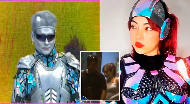 'Robotín' asistió al programa de Magaly TV La firme para ver el 'ampay' de Robotina.