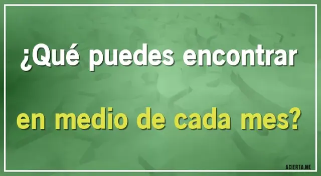 Solo tienes una oportunidad para desarrollar este complicado acertijo visual. Solo tienes una oportunidad para desarrollar este complicado acertijo visual.