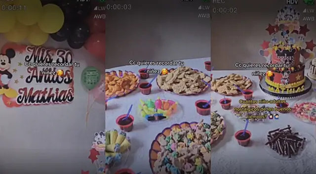 El hombre que cumplía 30 años, decidió tener un nostálgico onomástico noventero