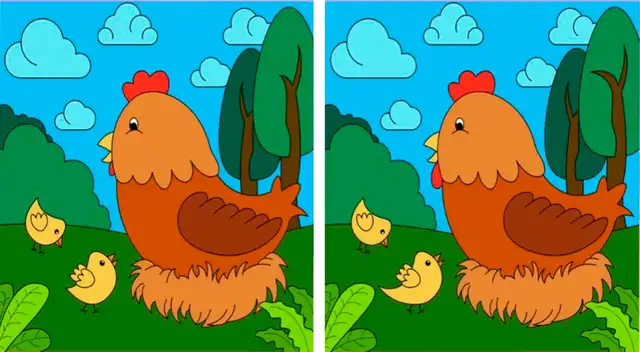 Intenta hallar las 3 diferencias en este divertido ejercicio visual.