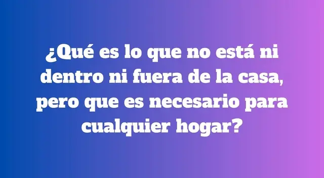 Son contados los usuarios que descubren las verdadera respuesta de este acertijo. Son contados los usuarios que descubren las verdadera respuesta de este acertijo.