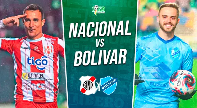 Bolívar vs. Nacional de Potosí por la Liga Boliviana.