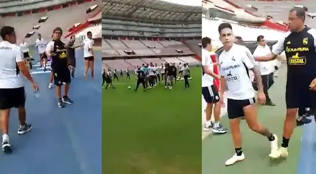 Barristas de Sporting Cristal confrontaron a los jugadores en el Estadio Nacional. Barristas de Sporting Cristal confrontaron a los jugadores en el Estadio Nacional.
