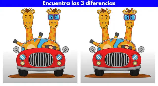 El divertido reto visual de las jirafas