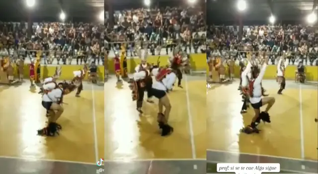 Joven tuvo un incidente y aún así no paró de bailar.