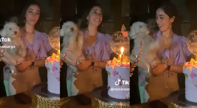 Un perrito sorprende a su dueña con unos aplausos para cantar su "Happy birthday".