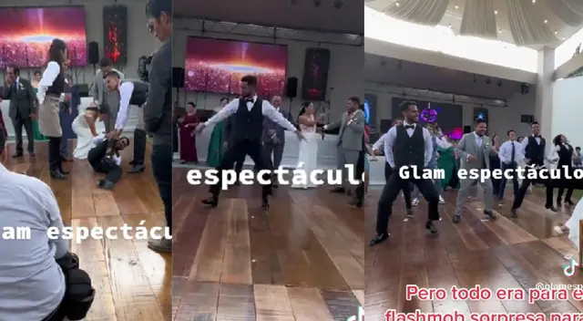 La falsa actuación salió a la perfección porque soprendió a la novia. La falsa actuación salió a la perfección porque soprendió a la novia.