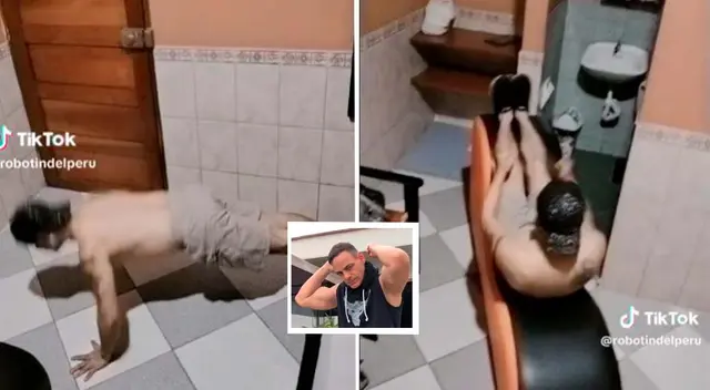 'Robotín' sorprendió a sus seguidores con una complicada rutina de ejercicios y es viral.