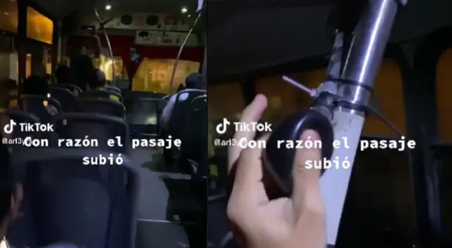 Esta situación generó risas entre las personas que viajaban en este transporte. Esta situación generó risas entre las personas que viajaban en este transporte.