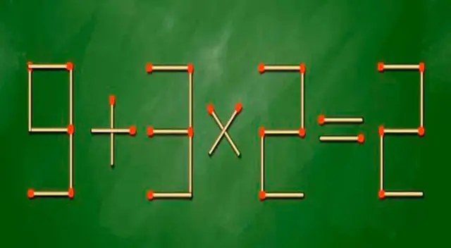 Mueve un cerillo y resuelve la operación matemática: tienes 5 segundos para superar este acertijo