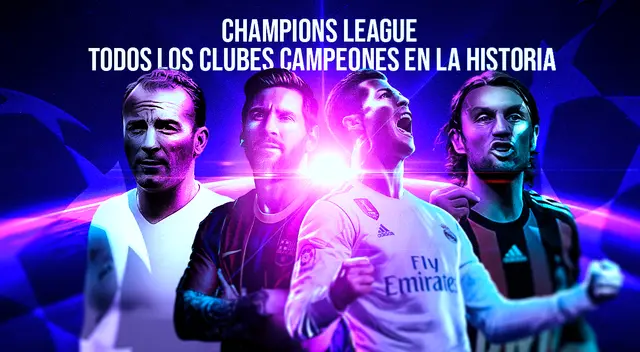Conoce a todos los ganadores de la Champions League