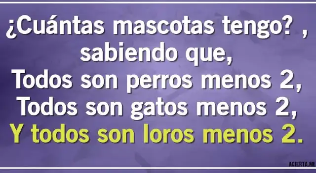 Acertijo: en menos de 6 segundos deberás acertar con tu respuesta Acertijo: en menos de 6 segundos deberás acertar con tu respuesta