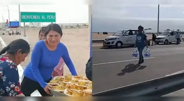 Una familia peruana se volvió viral luego de ofrecer ayuda a migrantes que se encuentran en frontera de Chile.
