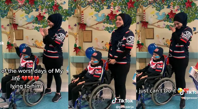 Escena de madre e hijo conmueve a los usuarios en TikTok. Escena de madre e hijo conmueve a los usuarios en TikTok.