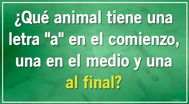 Si quieres superar este acertijo visual, recuerda que cuentas con un tiempo límite de 7 segundos.