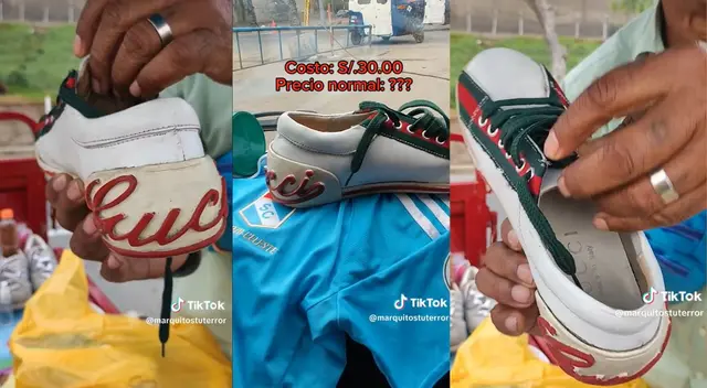 Los usuarios quedaron por el sorprendente precio que adquirió la persona por las zapatillas Gucci. Los usuarios quedaron por el sorprendente precio que adquirió la persona por las zapatillas Gucci.
