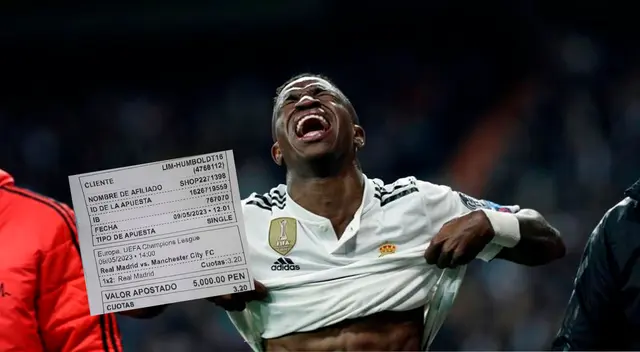 Hincha perdió miles de soles tras empate del Real Madrid vs. Manchester City. Hincha perdió miles de soles tras empate del Real Madrid vs. Manchester City.