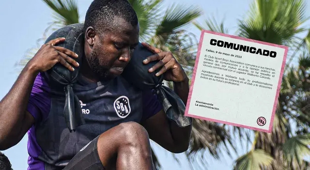 Walberto Caicedo dejó de pertenecer a Sport Boys. Walberto Caicedo dejó de pertenecer a Sport Boys.
