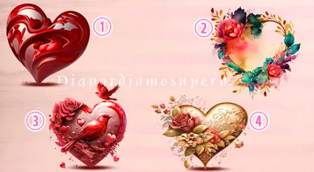 De acuerdo a tu elección en este test visual, sabrás lo que quiere decir tu corazón en estos momentos. De acuerdo a tu elección en este test visual, sabrás lo que quiere decir tu corazón en estos momentos.