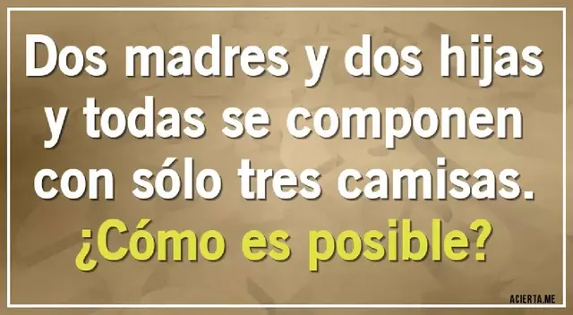 Para desarrollar este nuevo desafío mental tienes que estar 100% concentrado. Para desarrollar este nuevo desafío mental tienes que estar 100% concentrado.