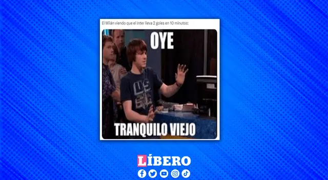 Los memes se viralizaron en redes sociales tras la victoria de Inter contra Milán. Los memes se viralizaron en redes sociales tras la victoria de Inter contra Milán.