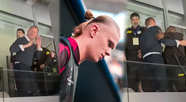 Papá de Erling Haaland fue retirado del Bernabéu Papá de Erling Haaland fue retirado del Bernabéu