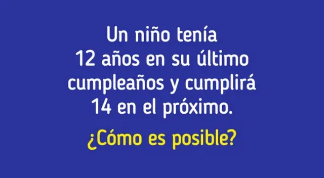 Solo tienes una oportunidad para resolver este curioso acertijo mental.