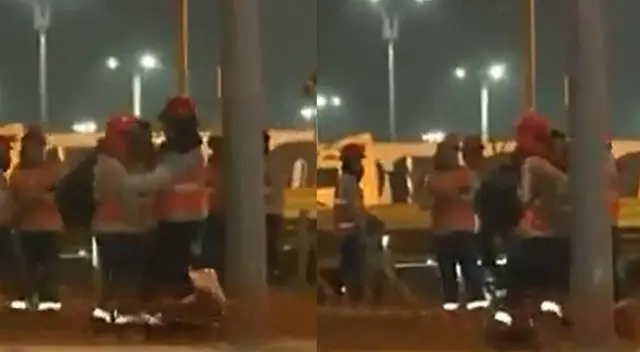 Viral: obreros son captados en curios escena en medio de enlace en vivo Viral: obreros son captados en curios escena en medio de enlace en vivo